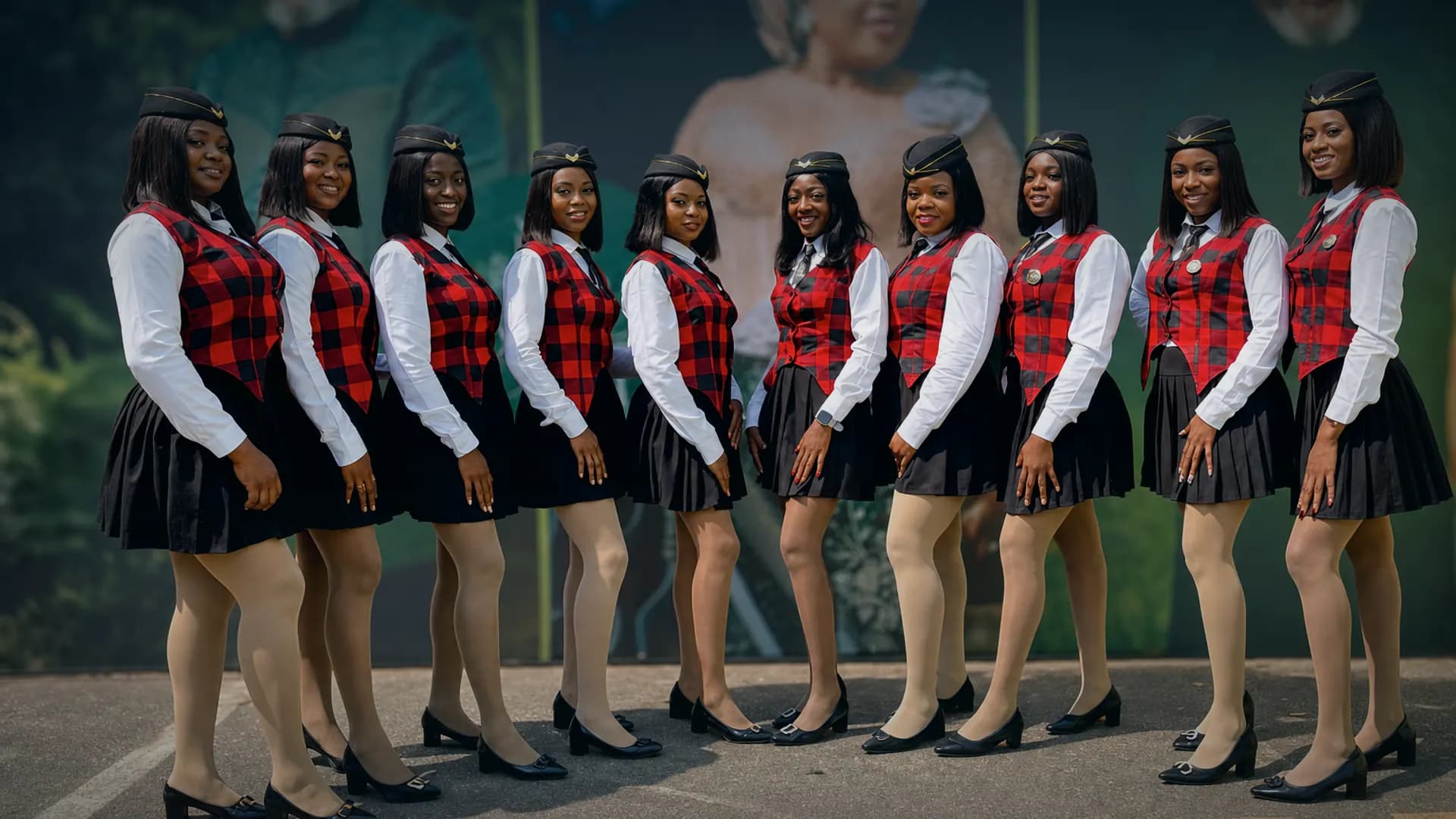 Opuru Ushering Agency professional ushers in uniform